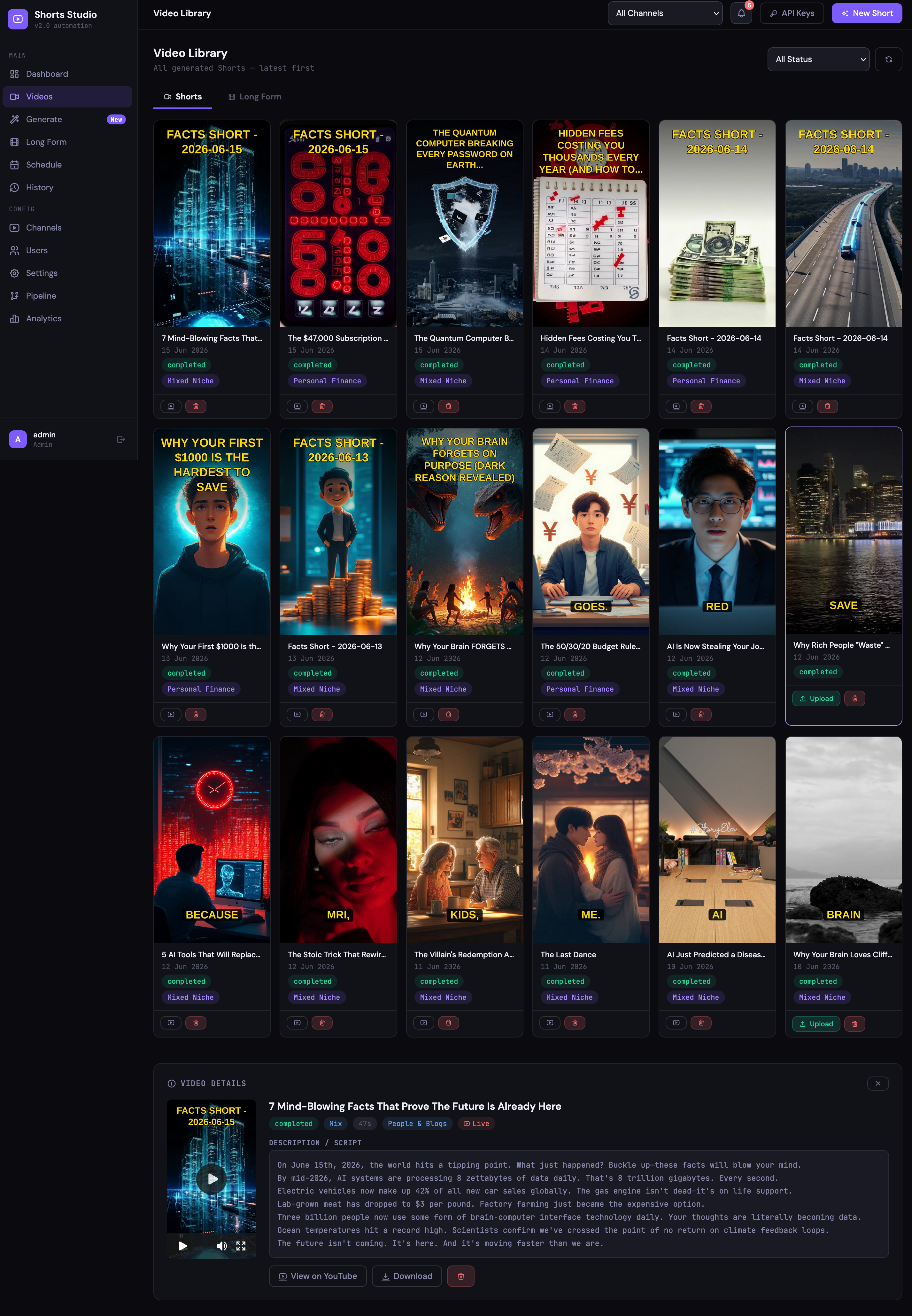 YTShorts Studio
